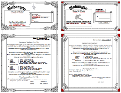 Contoh Surat Undangan Halal Bi Halal Idul Fitri, Keluarga, Ikatan Remaja Musholla & Masjid