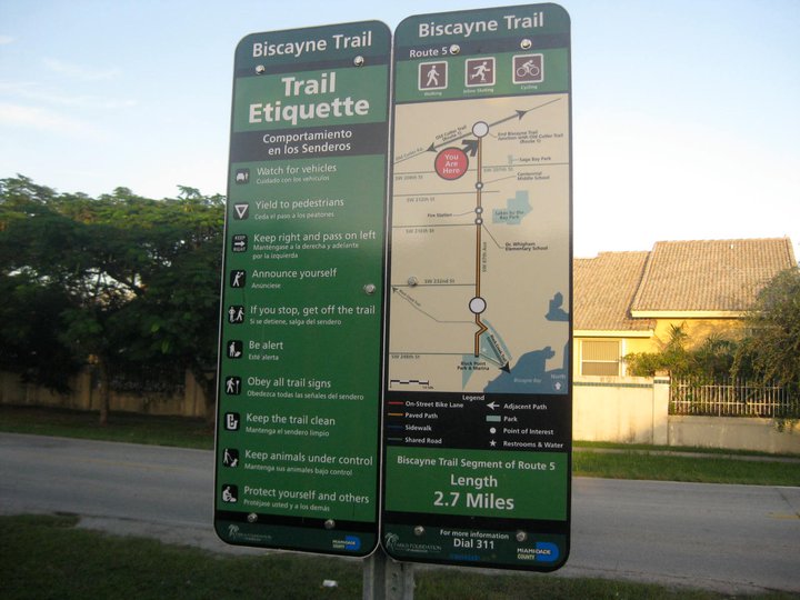 New Signs Along Miami-Dade Bike Trails - 74241 10150294902365346 307211855345 14921227 2733222 N