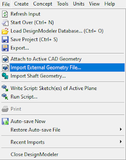 how to import parasolid geometry to design modeler ansys