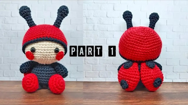 Tutorial de Mariquita Amigurumi tejido a Crochet