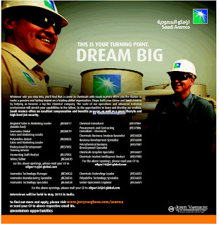 Job Vacancies In Saudi Aramco