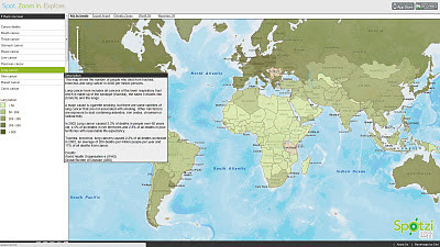 atlas en ligne gratuit Spotzi données santé et maladies