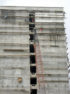 Building construction, San Pedro Sula, Honduras