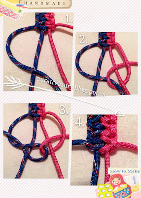 How to make Two-colored Paracord Bracelet with 550 Paracord
