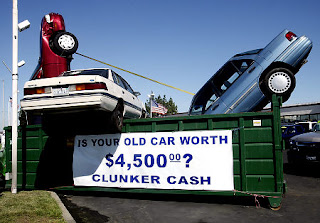 Cash For Clunkers Sculpture