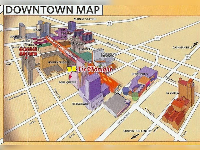 Fremont Street Las Vegas Map