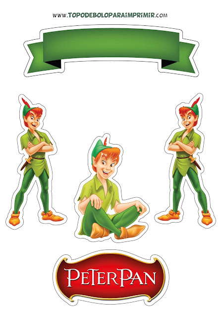 topper de bolo peter pan para imprimir