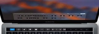Touch bar on the New MacBook Pro