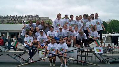 Régates en Seine 2012 ESCP Europe Aviron_podium filles