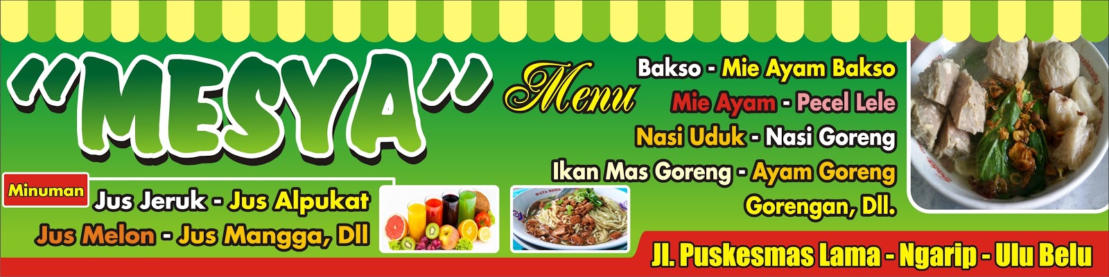  Banner  Warung  Makanan Contoh Banner 