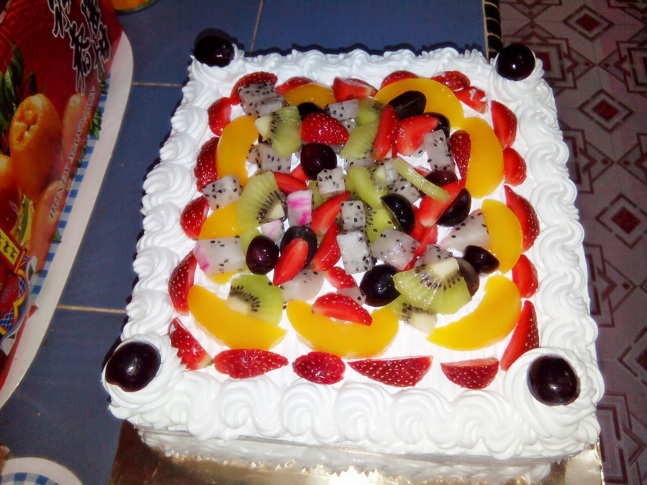 Lina's kitchen: RESEPI KEK FRUIT FLAN @ TUTTI FRUTTI