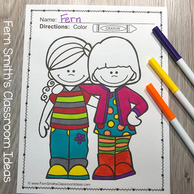 Click Here for These 75 Cute Back to School Students Coloring Pages