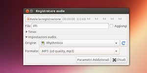 Audio Recorder 1.1.1 su Ubuntu 13.04 Raring