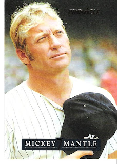 Mickey Mantle in his Throwback Jersey of the Yankees