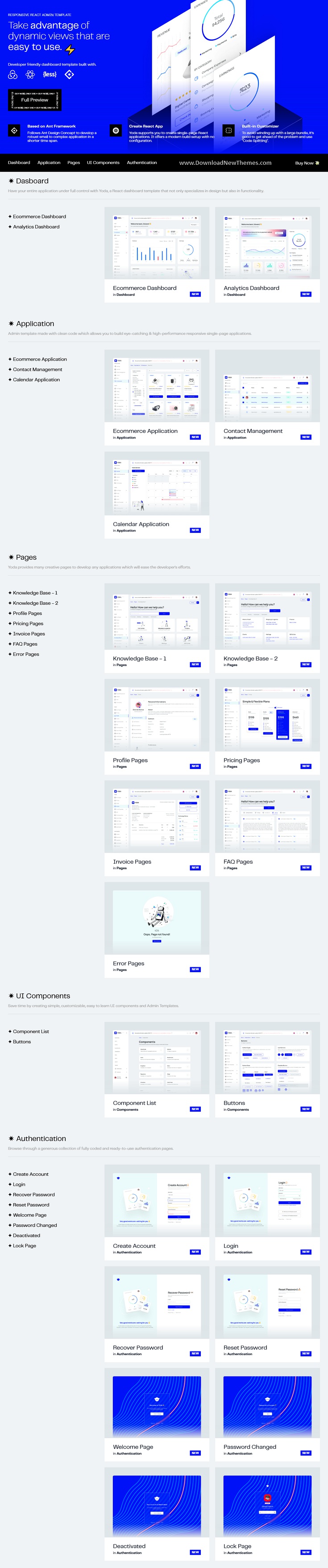 Yoda Admin Template React Hooks Redux Toolkit Ant Design