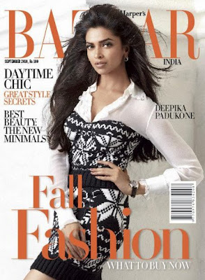 Deepika Padukone Pic On Harpers Bazaar Magazine September 2010