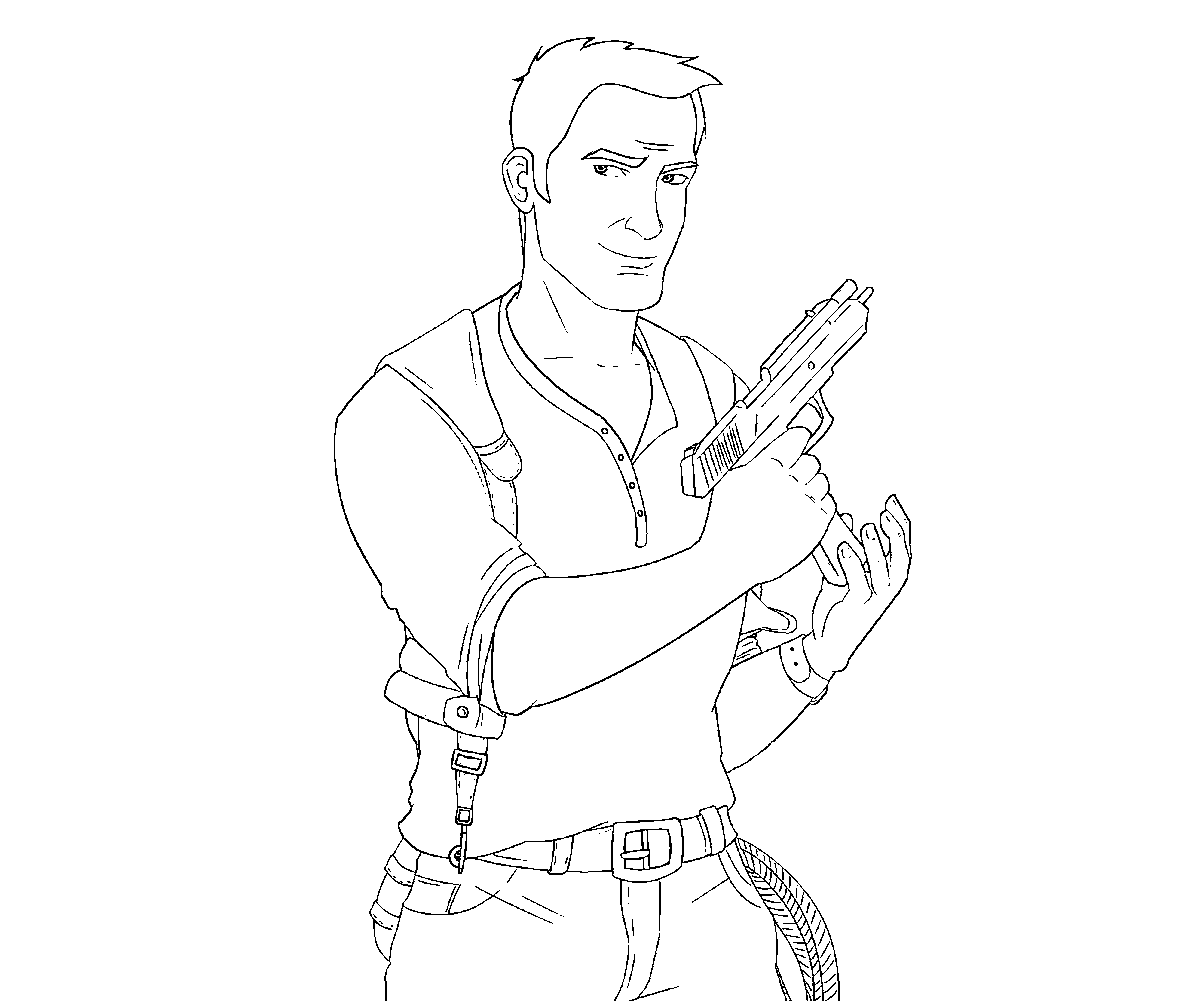 2 Top Uncharted 4 Printable Coloring Pages