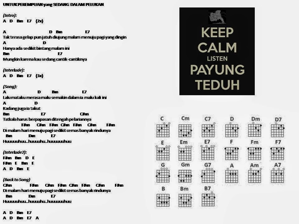 Chord payung teduh chord payung teduh chord lagu payung 