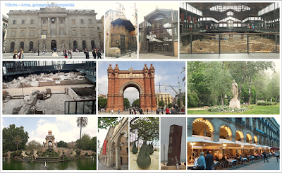 Palau de la Generalitat; Casa do Ajuntament de Barcelona; Capella D’em Marcús; do El Born; Centre de Cultura i memória; Arc del Triumpho; Parc de la Ciutadela; Praia de Barceloneta