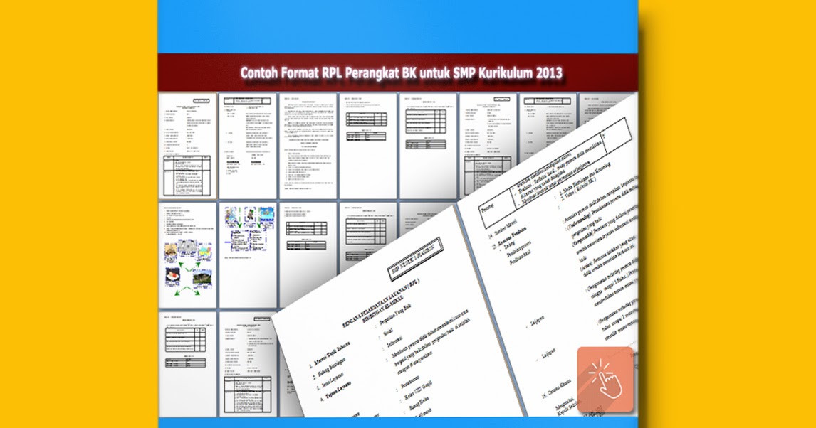 Download Contoh Format RPL Perangkat BK untuk SMP 