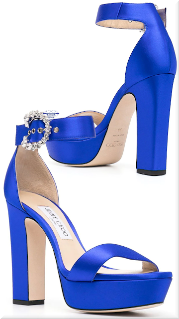 ♦Jimmy Choo violet blue Mionne 120mm platform sandal #jimmychoo #shoes #blue #brilliantluxury