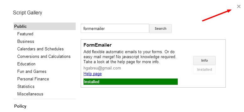 FormEmailer App