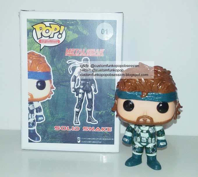 Metal Gear Solid Custom Funko Pop Of Solid Snake