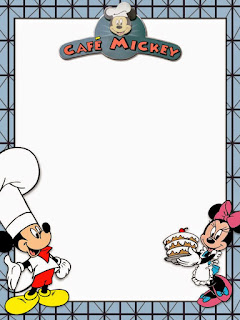 Caratulas para Niños Mickey y Minie Mouse Cocinando