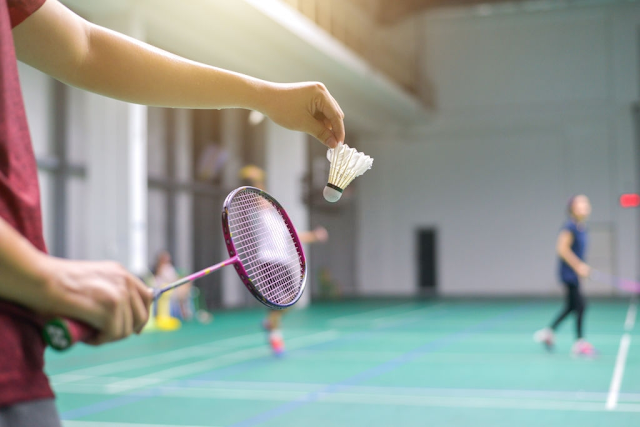 Badminton game