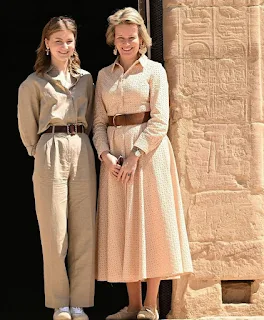 Queen Mathilde and Princess Elisabeth of Belgium working visit to Egypt1