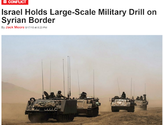 Israeli war drill - target Syria