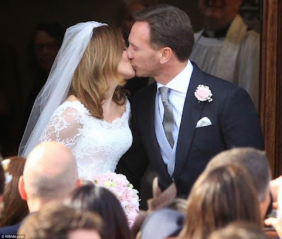The kiss from Geri to Christian Horner