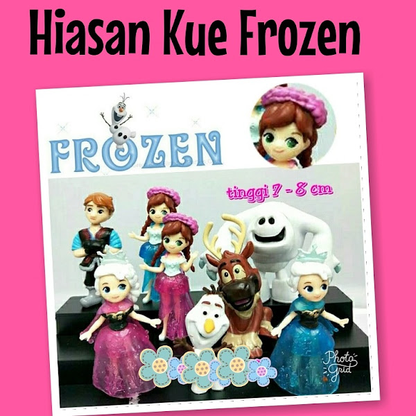 Figurin Pajangan Figure Mainan Topper Frozen Imut Disney Murah Grosir Ecer .