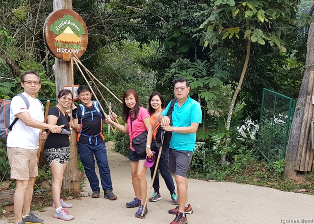 Jungle trekking in Chiang Dao National Park.