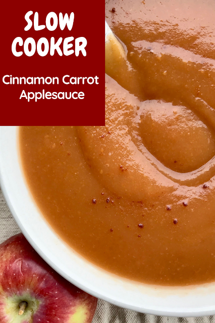 Slow cooker cinnamon carrot applesauce.