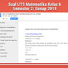 Soal Uts Matematika Kelas 6 Semester 2/ Genap 2018