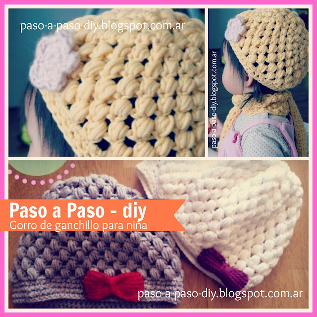 Cómo hacer un gorro para niña paso a paso