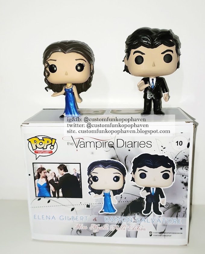 Delena Custom Funko Pops - The Vampire Diaries 