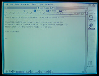 Screenshot from a 1994/5 Apple Mac laptop - PowerBook 150