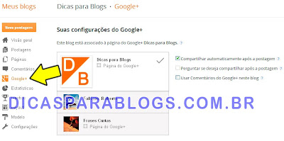 Compartilhar (enviar) Posts do Blogger para o Google Plus