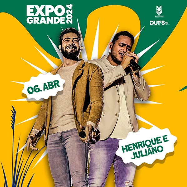 06/04/2024 Show de Henrique e Juliano em Campo Grande [Parque de Exposições]