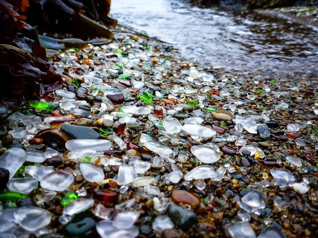 The Glass Beach, Mendocino county, California