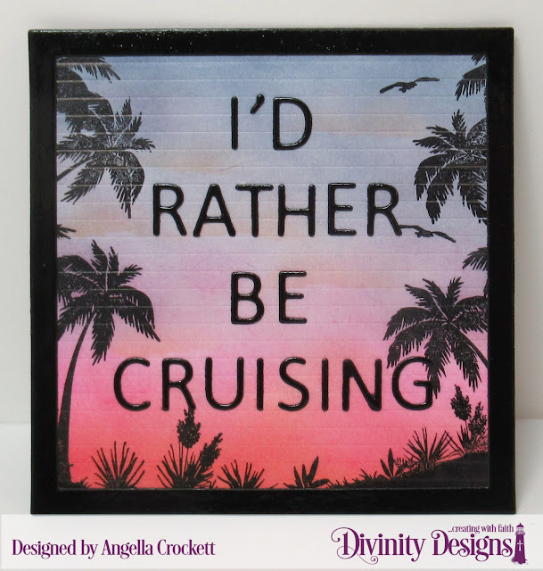 Divinity Designs LLC Bon Voyage, Letter Board Dies, Magnet Designed by Angie Crockett