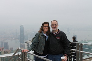 at the top of the Peak