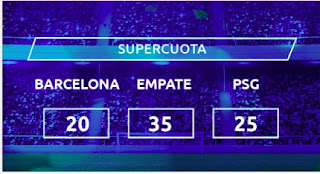 Mondobets supercuota Barcelona vsPSG 16-2-2021