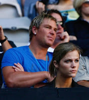 Shane Warne and Brooklyn Decker