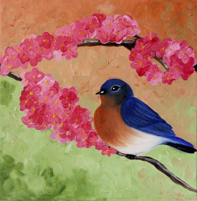 Blue Bird Painting