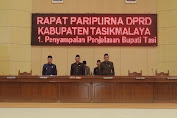 DPRD Kabupaten Tasikmalaya Gelar Rapat Paripurna Terkait RAPBD Kabupaten Tasikmalaya Tahun 2024