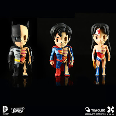 DC Comics XXRAY Dissection Vinyl Figure Series 1 by Jason Freeny & Mighty Jaxx - Batman, Superman & Wonder Woman