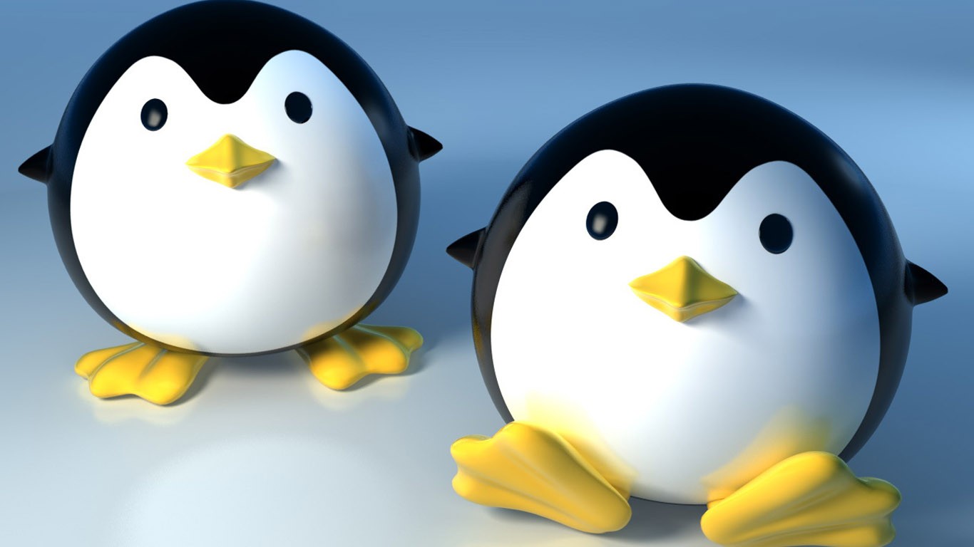 Cute Cartoon Penguin Desktop Wallpapers